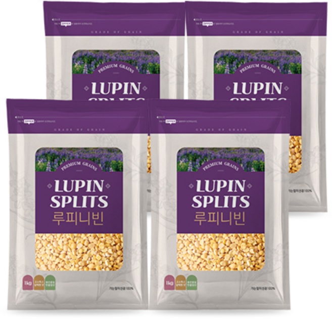 최상급 호주산 저당콩 루피니빈 1kgX4봉, 1kg, 4개