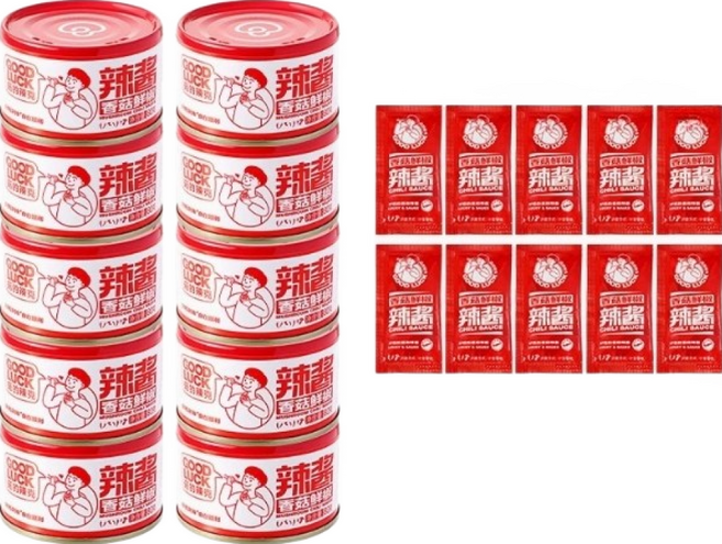 GOOD LUCK 매콤 표고버섯 고추장 양념장 만능소스, 10개, 80mg