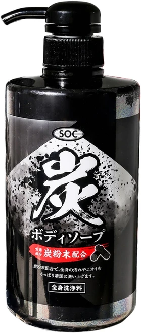 일본 soc화장품 참숯바디클렌저 리필용 400ml 노폐물흡착제거 항염작용 피지제어 피부탄력유지, 1개 - 쿠팡