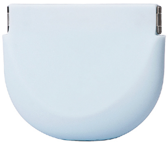 비즈엘 실리콘 교정기 틀니 케이스, 블루, 1개