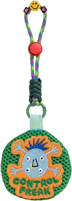 귀엽다 에어팟 케이스 가방 악세사리 모기퇴치패치 백팩 키링, 1개, 녹색 가방