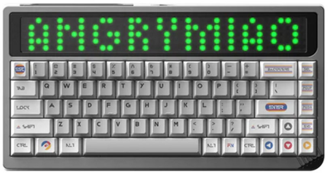 Angrymiao 앵그리미아오 RGB65 유선 게이밍 기계식 저소음 키보드 사이버그레이