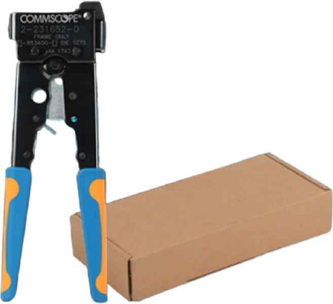 컴스코프 8P RJ45 랜선 플러그 제작용 랜툴 TE(AMP)2-231652-1, 1개