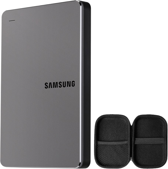 2025 신모델 삼성전자 외장하드 Y3 2TB HX-MK20Y39 + 파우치, 스모키 그레이(HX-MK20Y39)