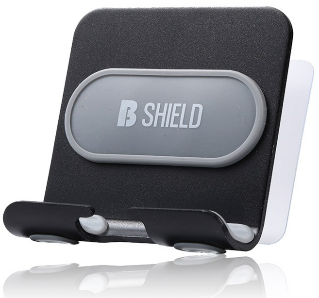 비쉴드 다용도 벽걸이형 욕실 주방 거치대 B10, 1개, 블랙