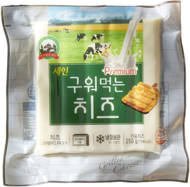 고소한 풍미 세인 프리미엄 구워먹는치즈 250g, 8개