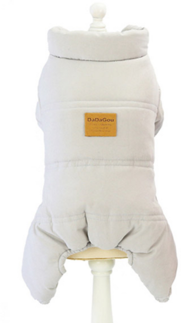 딩동펫 반려동물 밤비 패딩 올인원, 그레이, 1개