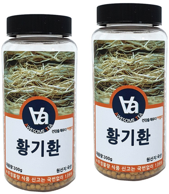 국산 황기환, 2개, 300g