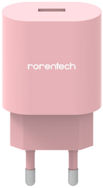 로랜텍 퀄컴 퀵차지 고속 충전기 RT86, 핑크, 1개