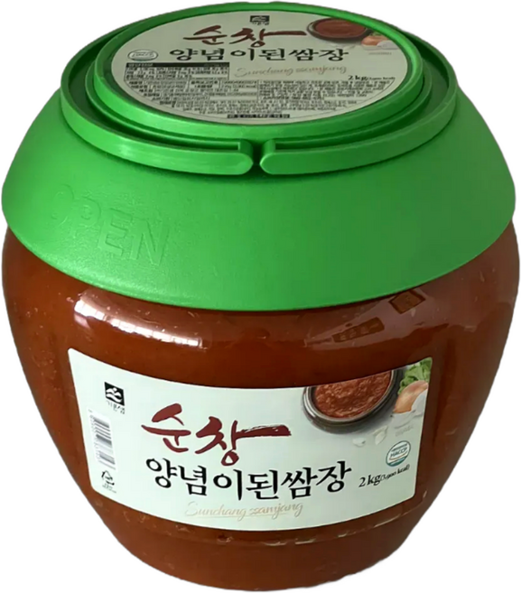 기픈샘 순창 양념이 된 쌈장 2kg 고깃집쌈장 순대막장, 1개