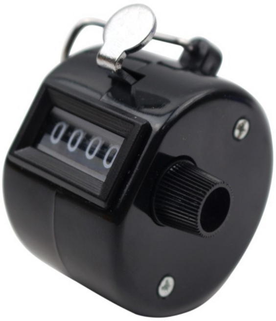 999피싱 미니 수동 계수기 쭈꾸미 낚시 카운터기, 블랙