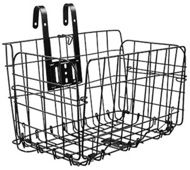 자전거 바구니 철 걸이형 접이식 접는 탈부착 원터치 B463, 1개