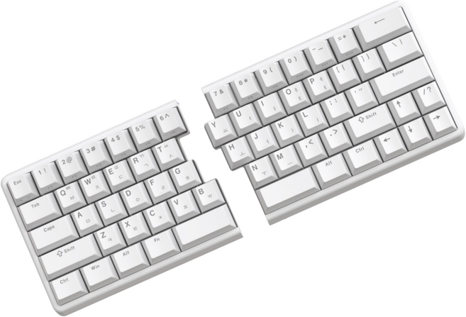 NocFree Lite 스플릿 무선 기계식 키보드 : 녹프리 라이트 65, 저소음 피치축, RGB 없음, 한글 정각