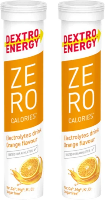 덱스트로 에너지 제로 칼로리 마그네슘 칼륨 칼슘 함유 전해질 음료 오렌지맛, 2개, 20정 - 쿠팡