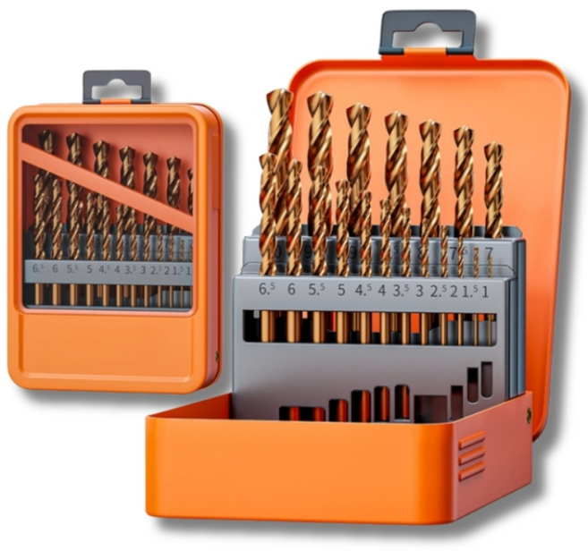 tinduo 코발트 드릴 비트 세트 스텐 드릴비트 철 철판 금속 스텐기리 철판기리, 19중 세트