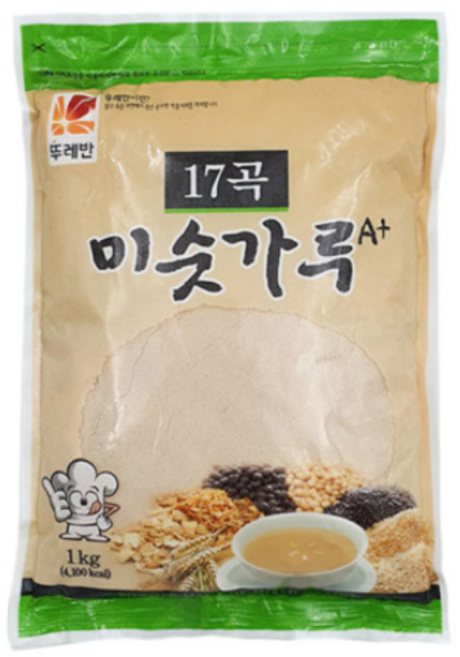뚜레반 17곡 미숫가루 A+, 1kg, 9개