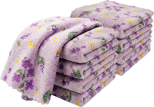 빨아쓰는 초극세사 강력 물흡수 요술행주 두꺼운 기름 방지 수건 설거지, 8개