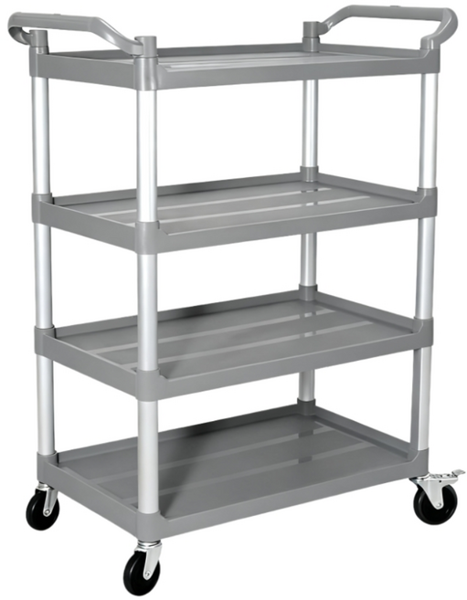 MBH 4단 구루마 업소용 서빙카트 운반카트 적재 핸드카트 가정용, 그레이, 1개
