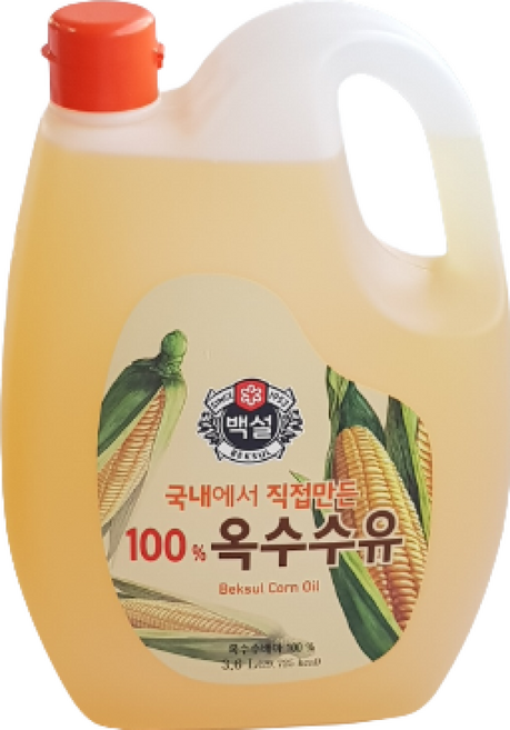 와이제이 대용량식자재 옥수수식용유(백설 1.8L)X10, 3.6L, 1개