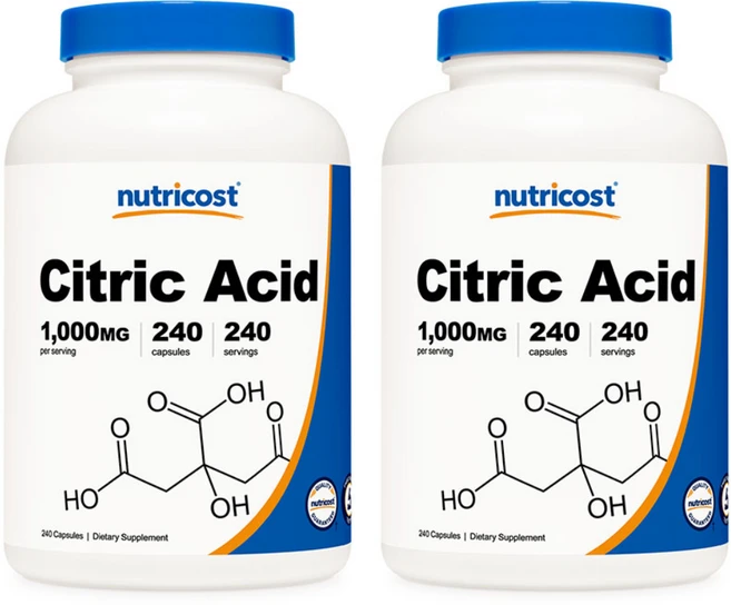 뉴트리코스트 구연산 1000mg 캡슐, 240정, 2개 - 쿠팡