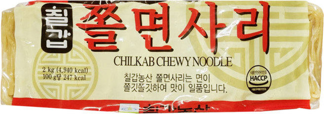 칠갑농산 쫄면사리, 2kg, 1개