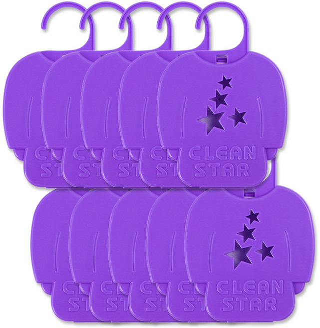 크린스타 옷장탈취제 방향제 냄새제거 본품 라벤더향, 10개, 4g