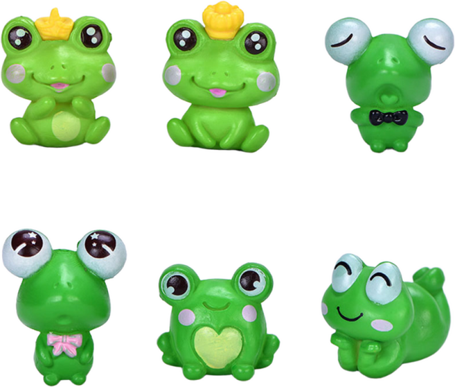 테라리움 어항 꾸미기 개구리 미니어처 동물 피규어, P1101_개구리6P