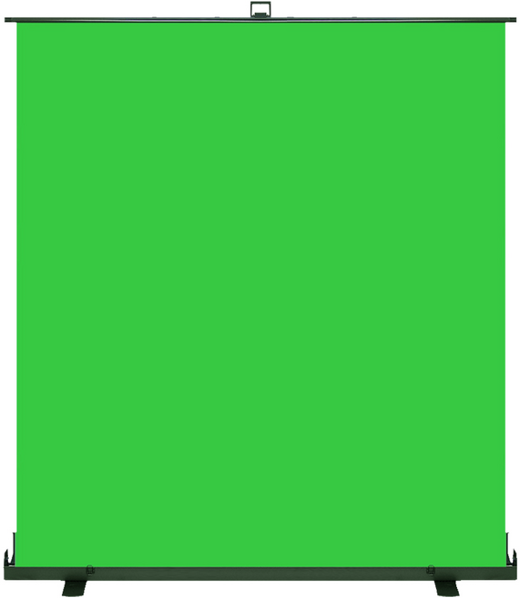 VDR-M202 포터블 그린 크로마키 풀업 유압식 롤스크린 200X200cm (스튜디오 브이로그 사진 영상 촬영 배경 등), 1개