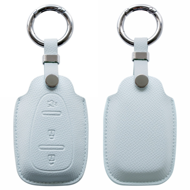 트니르 쉐보레 호환 천연 소가죽 자동차 차 키케이스 키홀더 말리부 스파크 트랙스 크루즈 차량용품, 쉐보레A타입, 스카이블루
