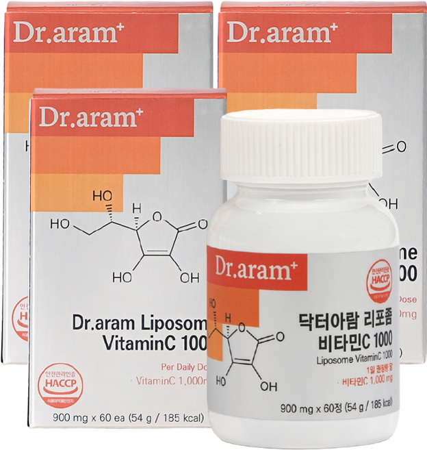 닥터아람 리포좀 비타민C 1000, 3개, 60정