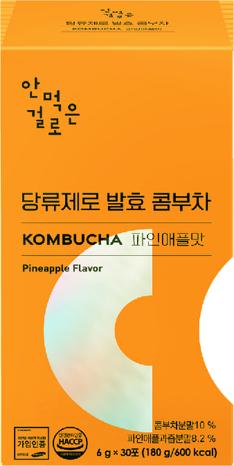 안먹은걸로 당류제로 발효 콤부차 파인애플맛, 6g, 30개입, 1개