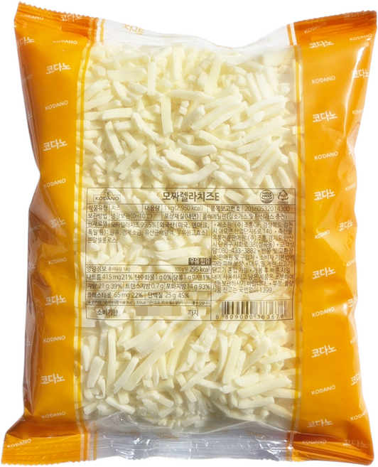 모짜렐라 치즈 자연치즈 가정용 1+1 사은품증정 아이스박스포장, 1kg, 2개