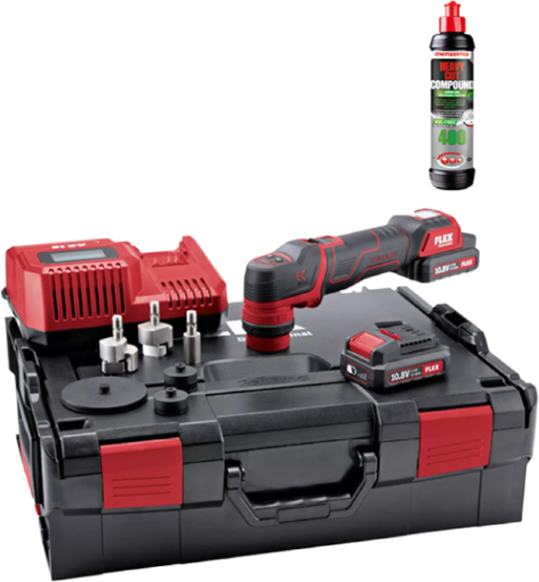 [국내정식발매](사은품증정) FLEX 플렉스 스마트 무선 폴리셔 픽시 무선 광택기 세트 PXE 80 10.8-EC, 1개