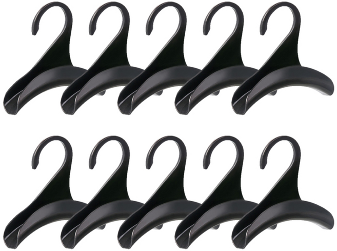 픽투픽 아치형 다용도 가방걸이, 블랙, 10개