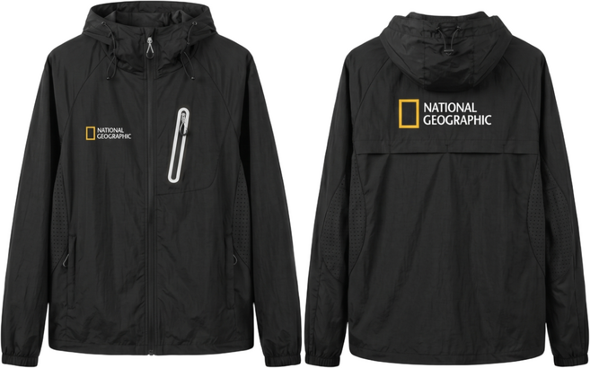 내셔널지오그래픽 남녀공용 여성 남성 경량 재킷 바람막이 방풍 아웃도어 집업 베이직 등산 자켓