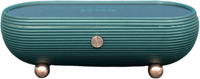 초음파세척기 가정용 선물용 귀금속 안경 시계 화장품 브러쉬 면도기 손톱깍이 틀니 수저 장신구, 1개, 그린