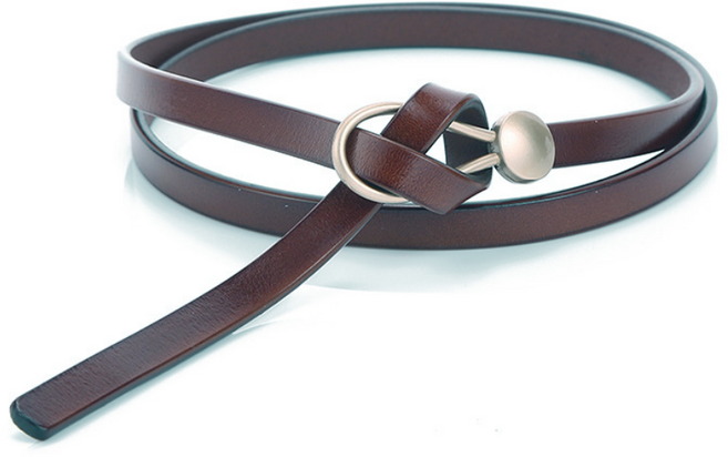 소울린느 원피스 코트 얇은 줄 슬림 끈 레이어드 벨트 (블랙)