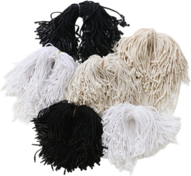 도안산업 고급 코튼 택끈 200개단위, 두꺼움(200개단위), 베이지