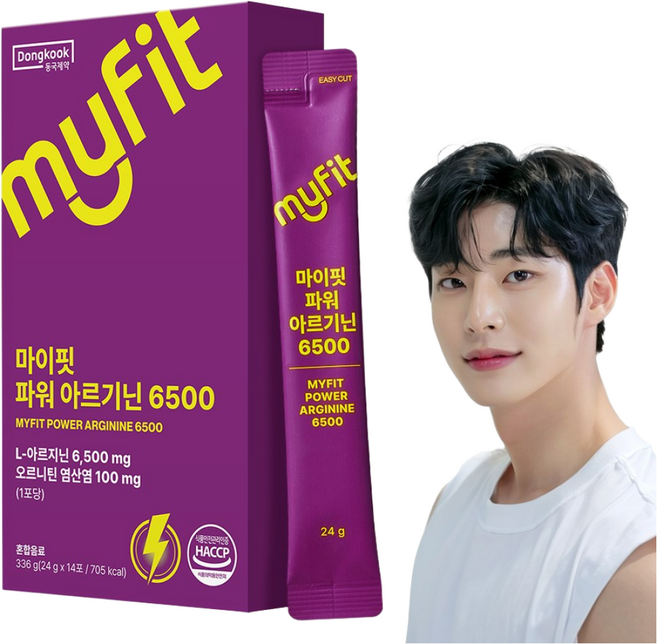 동국제약 마이핏 초고함량 파워 아르기닌 6500 액상 스틱, 없음, 336g, 1개