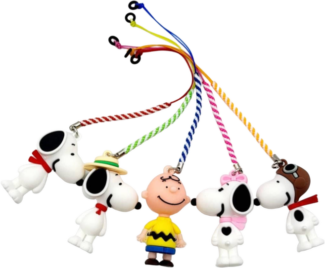 스누피 찰리 골프티걸이 5종 고무링 버디링 골프티꽂이, 1세트, 고무링-5P