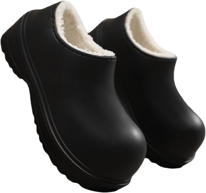 Makone 남녀공용 가을 겨울 미끄럽방지 방수 방한 주방용 기모 실내화