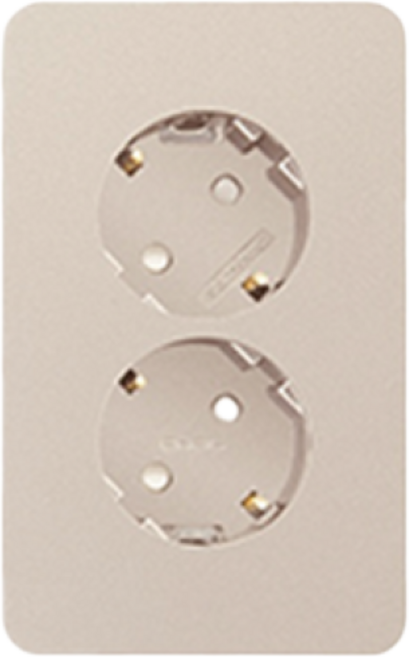 제일전기 디아트 샴페인 골드 매입 2구 콘센트