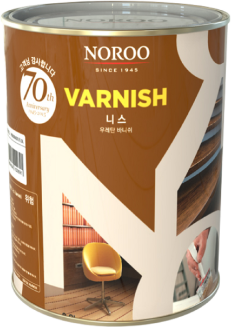 노루페인트 노루 우레탄 바니쉬 목재용 투명 4L DV-6400, 1개