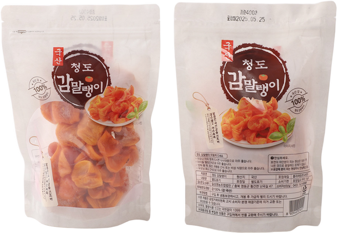 [일성영농] 쫀득쫀득 청도 감말랭이, 2개, 400g