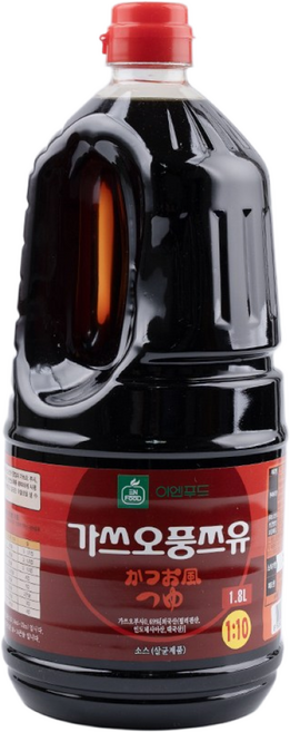 가쓰오풍 쯔유 1.8L 가쓰오 우동 육수 어묵탕 업소용 대용량 식당 식자재, 1개