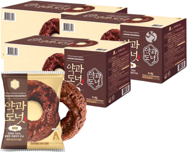 약과도넛 초코, 30개, 60g