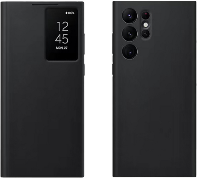 갤럭시 S23 울트라 Ultra 스마트 클리어 뷰 커버 휴대폰 케이스