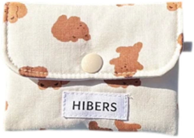 히버스컴퍼니 자체제작 원 버튼 파우치 카드지갑 키링지갑 휴대용지갑 명함지갑