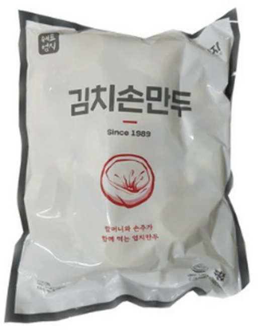 엄지 김치 손만두 1200g, 1.2kg, 2개