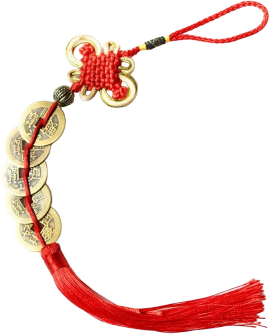 뚱보 2매입 현관 풍수 엽전 오제전 옛날돈, 골드 오제전 2매입